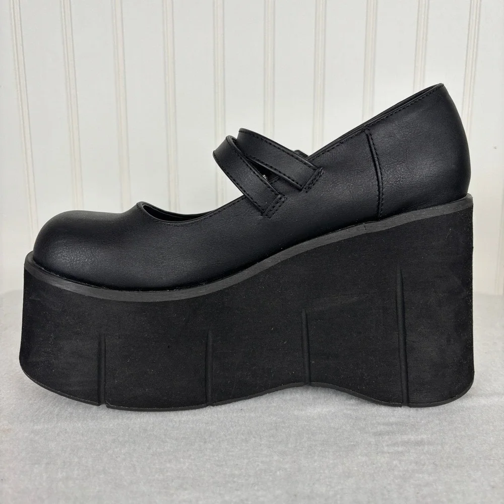 Demonia Kera Mary Jane Platform Shoes Black Dolls Kill Goth Punk Emo Women 9